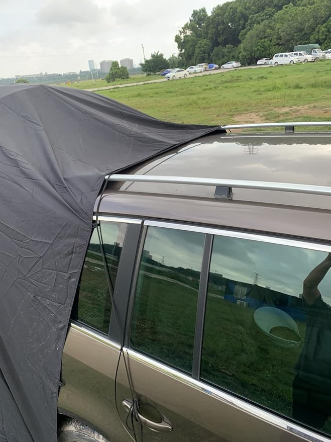 SUV Tent Van Camping Nomadic Camper Sleeping Take Shower or Change Clothes in Vehicle Water-Repellent and Lightweight Portable Bag Set up Size: L.W.H: 148x148x230 Centimeters